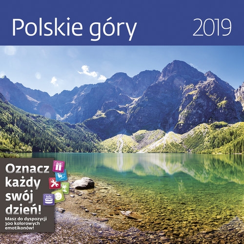 Kalendarz wieloplanszowy Polskie góry 30x30 2019 (Lp62-19)