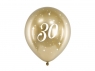 Balony Glossy 30-stka złote 30cm 6szt