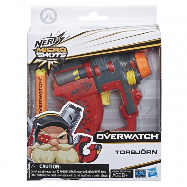 Pistolet Nerf OVW Microshots Torbjorn (E3532/E3569)