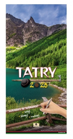 Kalendarz ścienny paskowy 2025. Tatry