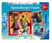 Puzzle dla dzieci 2D: Zootopia 2 3x49 el. (12004137)