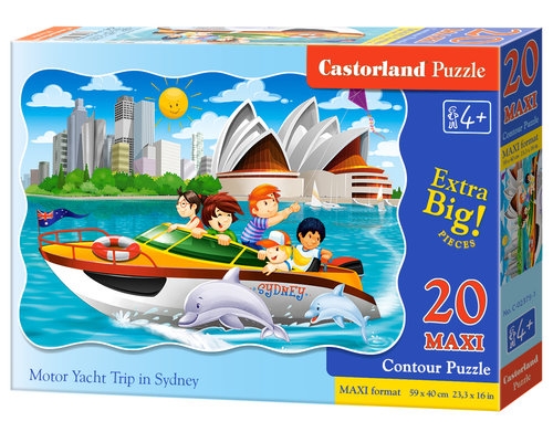 Puzzle Maxi Konturowe Motor Yacht Trip in Sydney 20 (C-02375)