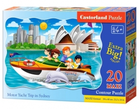 Puzzle Maxi Konturowe Motor Yacht Trip in Sydney 20 (C-02375)