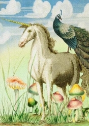 Karnet B6 z kopertą Jednorożec i paw