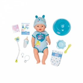 Baby Born: Lalka interaktywna Soft Touch - chłopiec (824375)