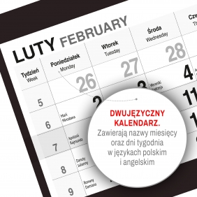 Kalendarz 2026 Trójdzielny - Kawa