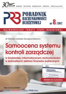 Samoocena systemu kontroli zarządczej w środowisku informatycznym rachunkowości w jsfp - Szczepankiewicz Elżbieta Izabela