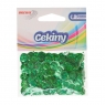 Cekiny błyszczące zielone 8mm 10g