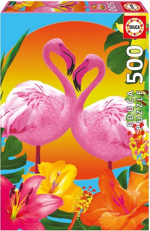 Puzzle 500 elementów, Flamingi (17737)