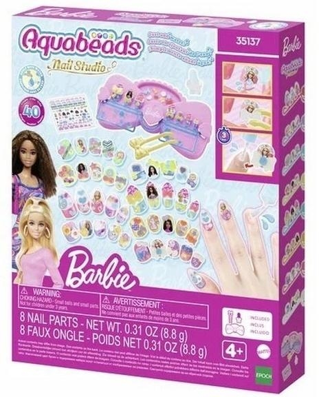 Aquabeads Barbie studio paznokci