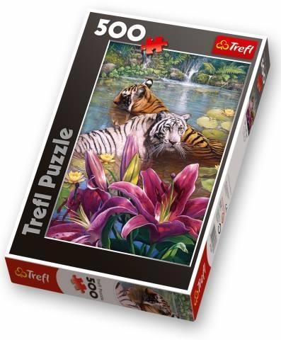 Malowane tygrysy 500 elementów (37137)
