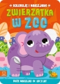 Koloruję i naklejam. Zwierzątka w zoo. Duże naklejki od 3 lat