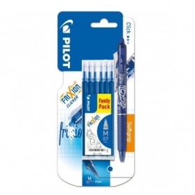 Pióro kulkowe Pilot Frixion Clicker 0,7mm niebieski + 6 wkładów