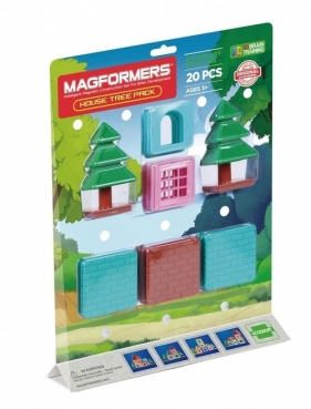 Magformers domek na drzewie - 20 elementów