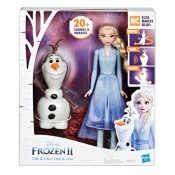 Lalka Frozen 2 Interaktywna Elsa i mówiący Olaf (E5508)