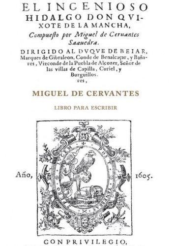 Miguel de Cervantes. Libro para escribir praca zbiorowa