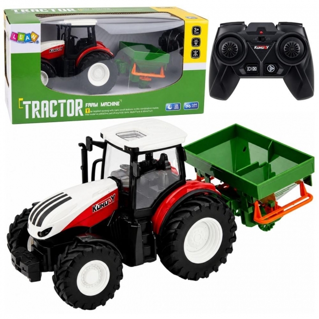 <img src='https://webimage.pl/pics/376/5/d5907990205376.jpg' style='height:440px' /> Traktor z siewnikiem R/C 1:24