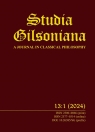 Studia Gilsoniana 13 nr 1 Opracowanie zbiorowe