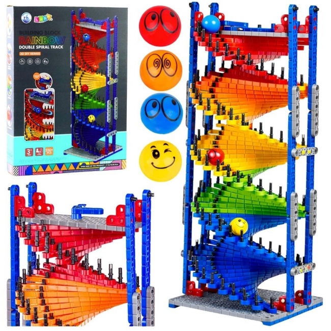 Klocki konstrukcyjne edu wieża tor kulek 550el