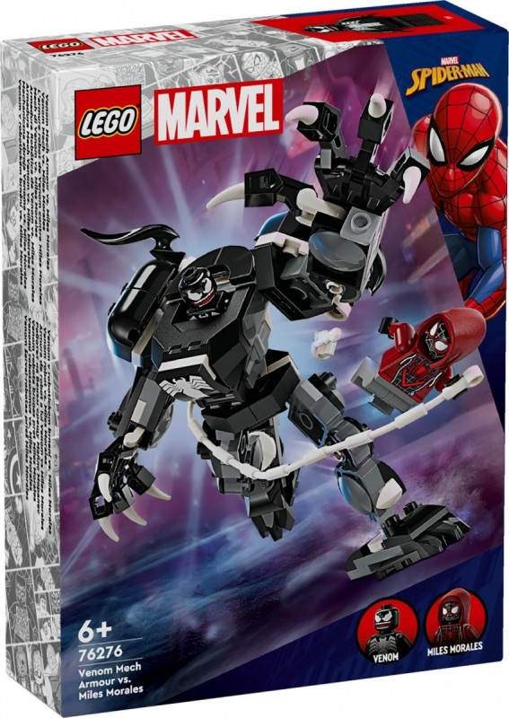 Klocki Super Heroes 76276 Mechaniczna zbroja Venoma vs. Miles Morales (76276)