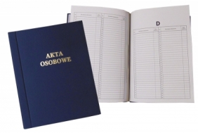 Teczka do akt osobowych Warta ABCD niezadrukowana A4 - granatowy 170 g 222 mm x 314 mm (1824-339-054)