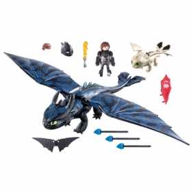 Playmobil Dragons: Szczerbatek i Czkawka z małym smokiem (70037)