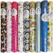 Papier ozdobny X-Strong 57cmx25m MIX 9szt