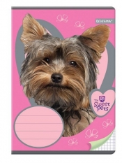 Zeszyt A5 w kratkę 32 kartki Sweet pets 5 sztuk mix - <br />