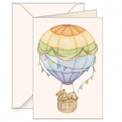 Karnet B6 + koperta 6137 Pluszowy miś balon