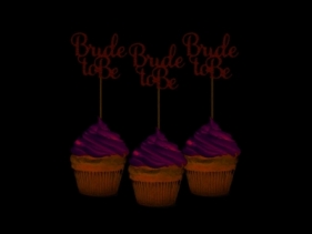 Dekoracja na tort Godan GoGirls Bride to be 6 sztuk (RV-PBRZ)