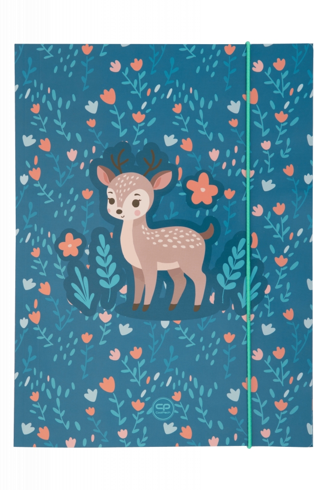 <img src='https://webimage.pl/pics/377/5/d05377CP.png' style='height:440px' /> Coolpack, Teczka kartonowa A4 z gumką - Deer (05377CP)