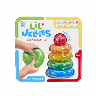 <img src='https://webimage.pl/pics/377/8/d8720077378377.jpg' style='height:440px' /> Lil Jellies Jelly Stacker Miękka Piramidka