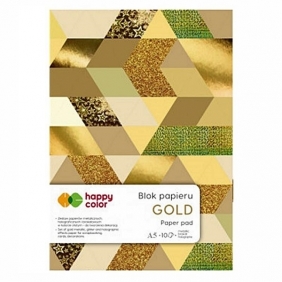 Blok papieru Happy Color A5/10k - Gold (469264)