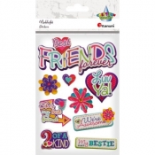 Naklejka papierowe 3D - Friends (390736)