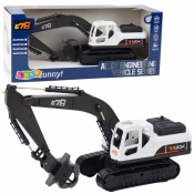 Koparka z chwytakiem i ruchomą łyżką