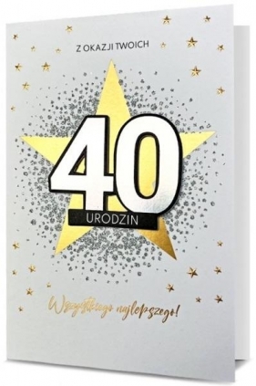 Karnet Urodziny 40