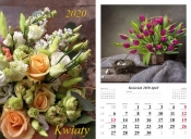 Kalendarz 2020 wieloplanszowy Kwiaty