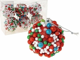 Bombki brokatowe 6szt