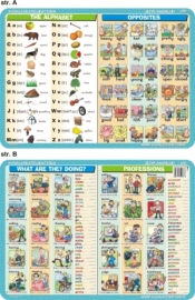 Podkładka edukacyjna Język Angielski. Alphabet, Opposites, Professions