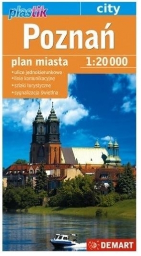 Plan miasta mapa Poznań plastik - praca zbiorowa