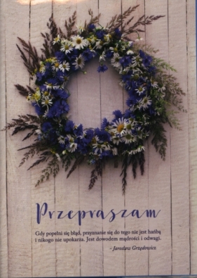 Karnet B6 Przepraszam K.B6-1523