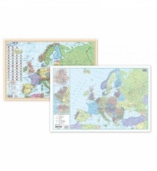 Podkładka na biurko - Mapa polit. i kodowa Europa