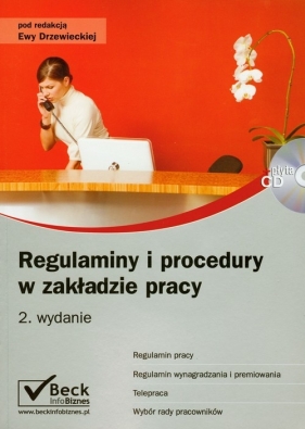 Regulaminy i procedury w zakładzie pracy + płyta CD - <br />