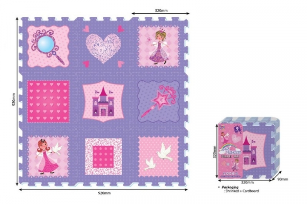 Puzzle piankowe 9 elementów - Księżniczki (112379)
