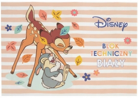 Blok techniczny A4/10K biały - Bambi, 1 szt