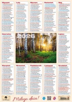 Kalendarz biurkowy - Listkowy B4, 1 szt.