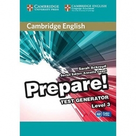 Cambridge English Prepare! Test Generator Level 3 CD-ROM - Ackroyd Sarah