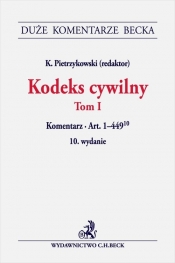 Kodeks cywilny Tom I. Komentarz do art. 1-449
