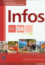 Infos 2A. Język niemiecki. Podręcznik z ćwiczeniami. Minirepetytorium maturalne + CD - Kręciejewska Elżbieta