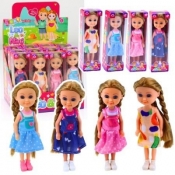 Laleczka mini z długimi włosami 15cm MIX